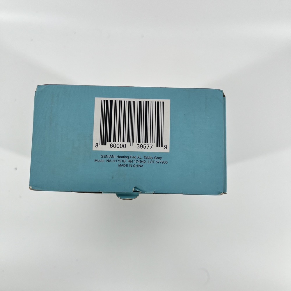 GENIANI XL Heating Pad Back Pain Cramps Auto Shut Off Washable Tabby Gray - Picture 6 of 6